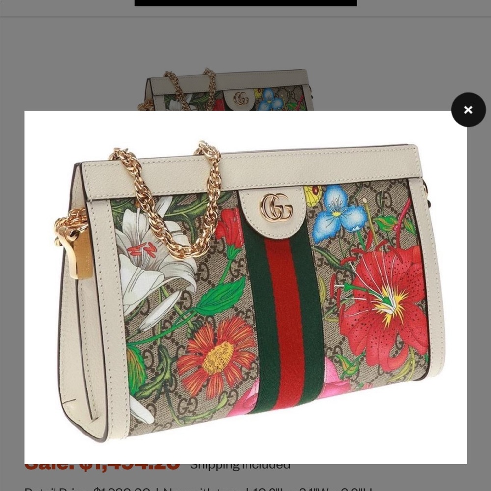 NWT Authentic Gucci Flora bag.  SOLD - Picture 10 of 12